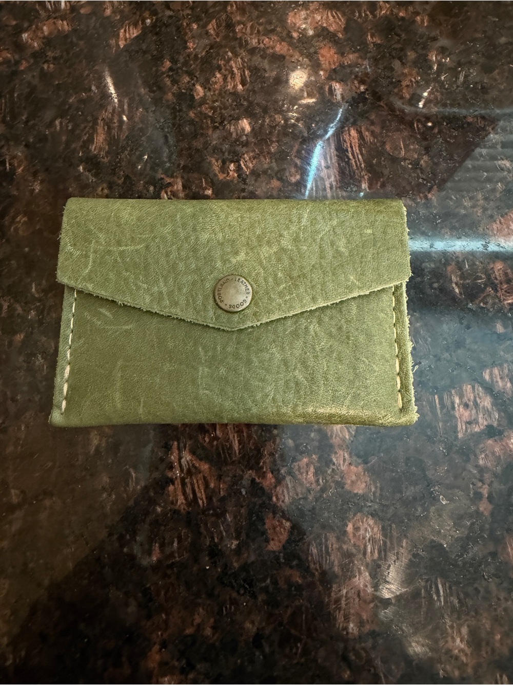 Portland Leather Goods PLG Kiwi Mini Envelope Unicorn EUC